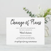 Carte Fête des mariées de modification des plans (Debout devant)
