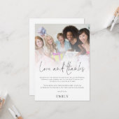 Carte Fête des mariées de superposition photo moderne Me (Devant/Arrière en situation)