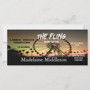 Carte Fête des mariées Desert Sunset Festival Fling