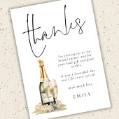 Carte Fête des mariées en verre de perles modernes Prose