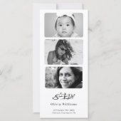 Carte Fête des mariées Enregistrer la date Photo QR Code (Dos)