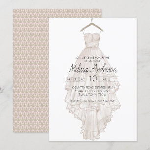 Carte Fête des mariées florale moderne Boho rose élégant