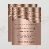 Carte Fête des mariées Mariage de code QR Anniversaire R (Devant / Derrière)