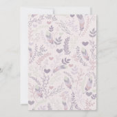 Carte Fête des mariées personnalisée Bouquet Rose Invita (Dos)