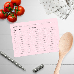 Carte Fête des mariées Rose et Foil Gold Floral Recette