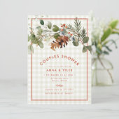 Carte Fête des mariées Sage Green Red Christmas Couples (Debout devant)