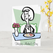 Carte Fête des mères (Fleur jaune)