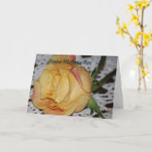 Carte Fête des mères (Fleur jaune)