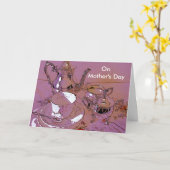 Carte Fête des mères (Fleur jaune)