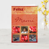 Carte Fête des mères (Fleur jaune)