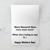 Carte Fête des mères (Intérieur)