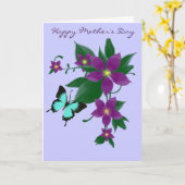 Carte Fête des mères (Fleur jaune)