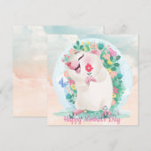 Carte Fête des Mères (Devant / Derrière)