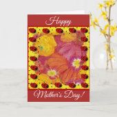Carte Fête des mères (Fleur jaune)