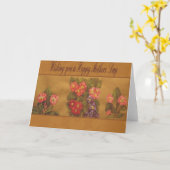 Carte Fête des mères (Fleur jaune)