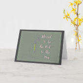 Carte Fête des mères (Fleur jaune)