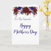 Carte Fête des mères à Stepmère Stepmaman Floral (Fleur jaune)