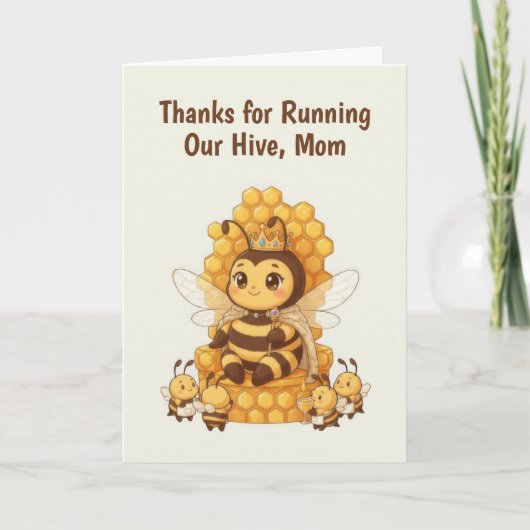 Carte Fête des mères abeille (Devant)