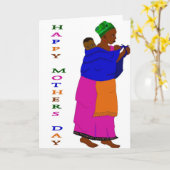 Carte Fête des mères africaines (Fleur jaune)