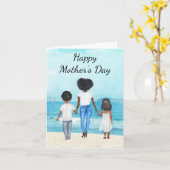 Carte Fête des mères afro-américaines (Fleur jaune)