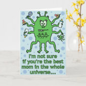 Carte Fête des mères Aliens (Fleur jaune)