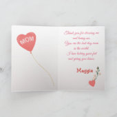 Carte Fête des Mères Amour de Labradoodle Chien (Intérieur)