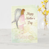 Carte Fête des mères Angel Religieux (Fleur jaune)