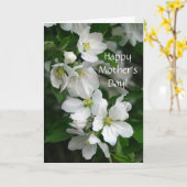 Carte Fête des mères Apple Blossom (Fleur jaune)