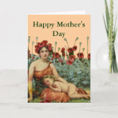 Carte Fête des mères Art nouveau (Devant)