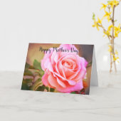 Carte Fête des Mères Art Rose (Fleur jaune)