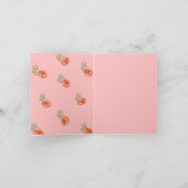 Carte Fête des mères aux fleurs roses (Intérieur)