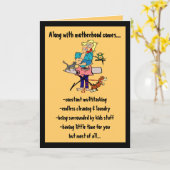 Carte Fête des Mères, Avec la maternité vient... (Fleur jaune)