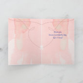 Carte Fête des mères Belle-fille Jardin des oiseaux bleu (Intérieur)