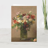 Carte Fête des mères - Bouquet floral | Art français (Dos)