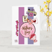 Carte Fête des Mères - Cadeaux (Fleur jaune)