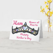 Carte Fête des Mères Casquette du parti Silver Tiara (Fleur jaune)