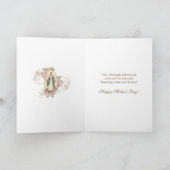 Carte Fête des mères catholiques Mère Mary (Intérieur)