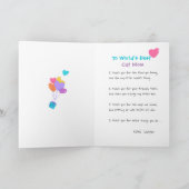 Carte Fête des mères Chat Maman Chats Mignons Ballons Co (Intérieur)