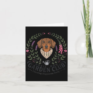 Carte Fête des mères club de jardin maman doxie teckel