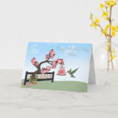 Carte Fête des mères Colibri (Fleur jaune)