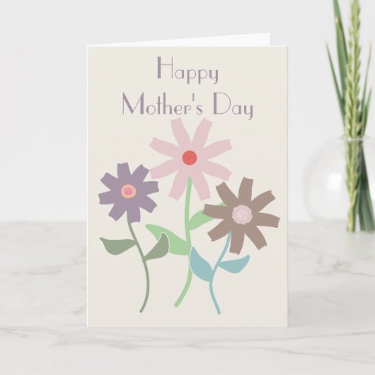 Carte Fête des Mères Daisy (Devant)