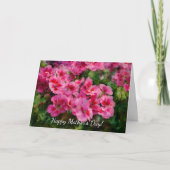 Carte Fête des Mères d'Art Floral Rose (Devant)