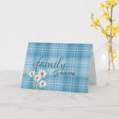 Carte fête des mères de belle-mère en plaid (Fleur jaune)