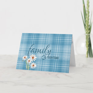 Carte fête des mères de belle-mère en plaid