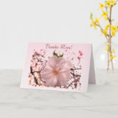 Carte Fête des mères de Cherry Blossom (Fleur jaune)