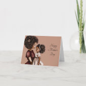 Carte Fête des mères de femmes noires Salutation (Devant)
