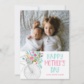Carte Fête des mères de la floraison de l'aquarelle (Devant)