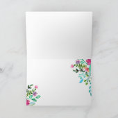 Carte Fête des mères de la floraison de l'aquarelle (Intérieur)