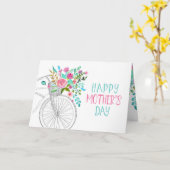 Carte Fête des mères de la floraison de l'aquarelle (Fleur jaune)