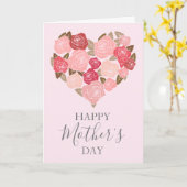 Carte Fête des mères de la florale de l'aquarelle (Fleur jaune)